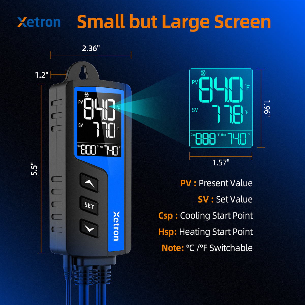 diymore STC-1000 Pro Termoregolatore AC 220V Termostato digitale per tutti  gli usi Calibrazione della temperatura con sonda sensore NTC.